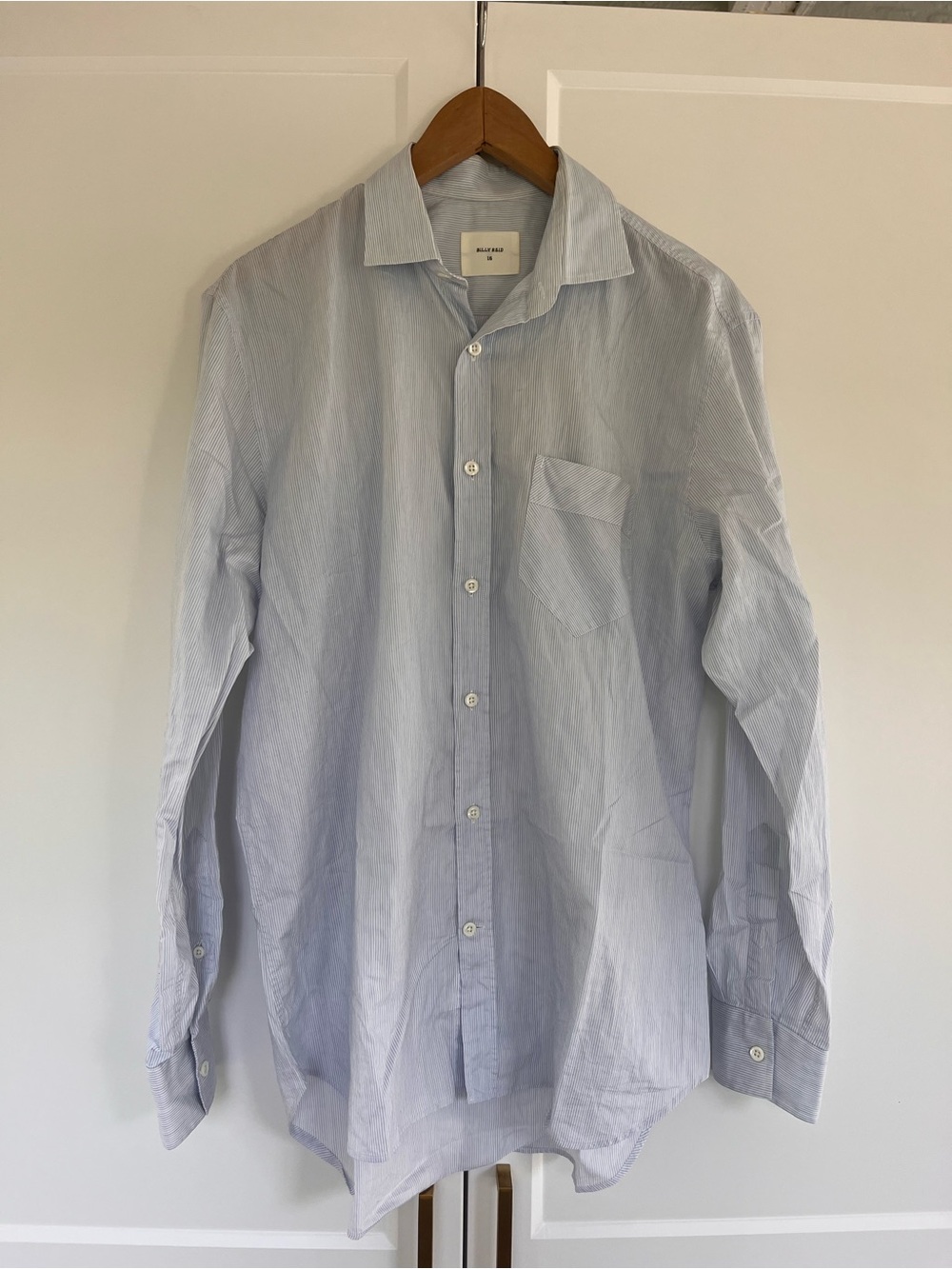 Billy Reid Light Blue Men's Button-Down Shirt